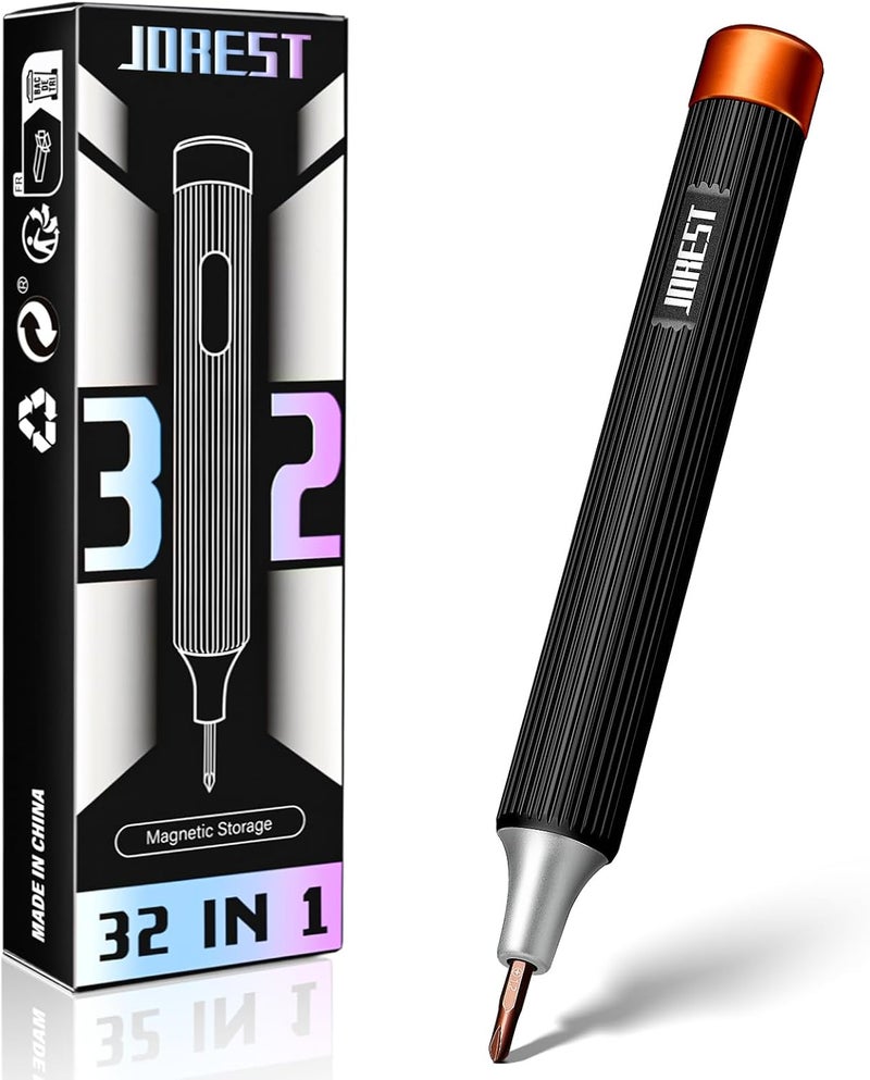 Jorest 32-In-1 Small Precision Screwdriver Set Magnetic, Valentines Day Gifts Gadgets Gifts for Men Him, Multi Bit Mini Repair Tool Kit with Torx for Electronic, Glasses, PS5/4, Camera, Phone, Laptop - Image 1